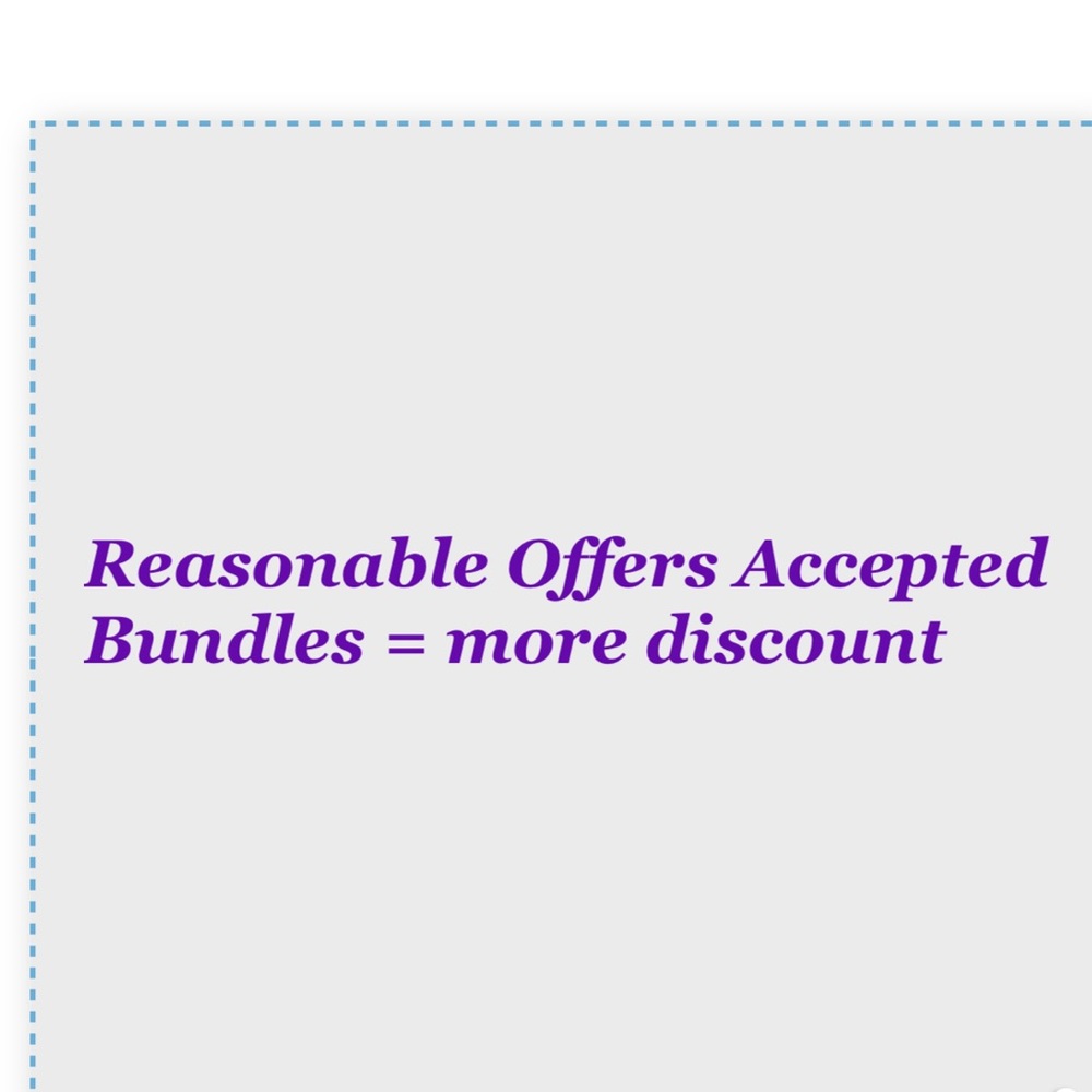 Offers always accepted! Bundles = more discount!